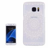 White Mandala Transparent Samsung Galaxy S7 Case